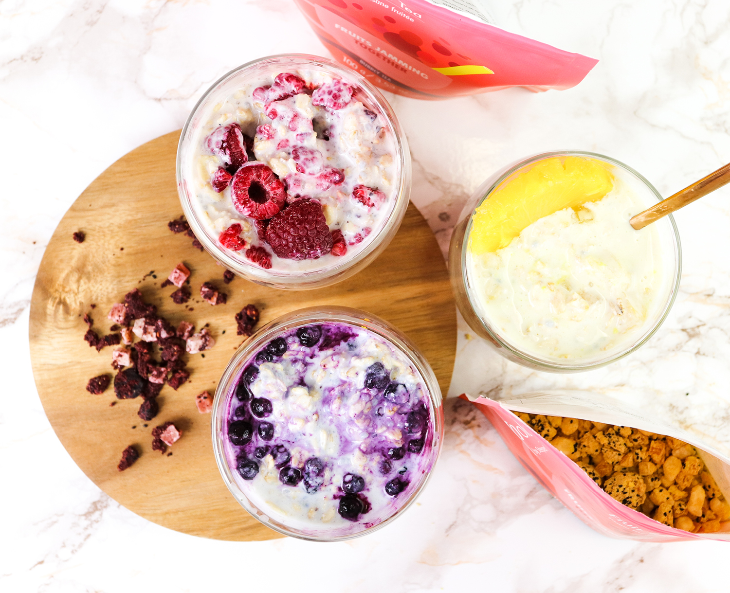 Bubbly Tea Overnight Oats Recipes Sipology By Steeped Tea
